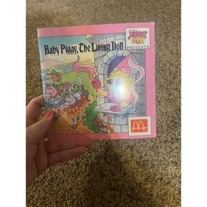 1988 McDonald's Happy Meal Toy Muppet Babies Baby Piggy, The Living Doll Book Nw